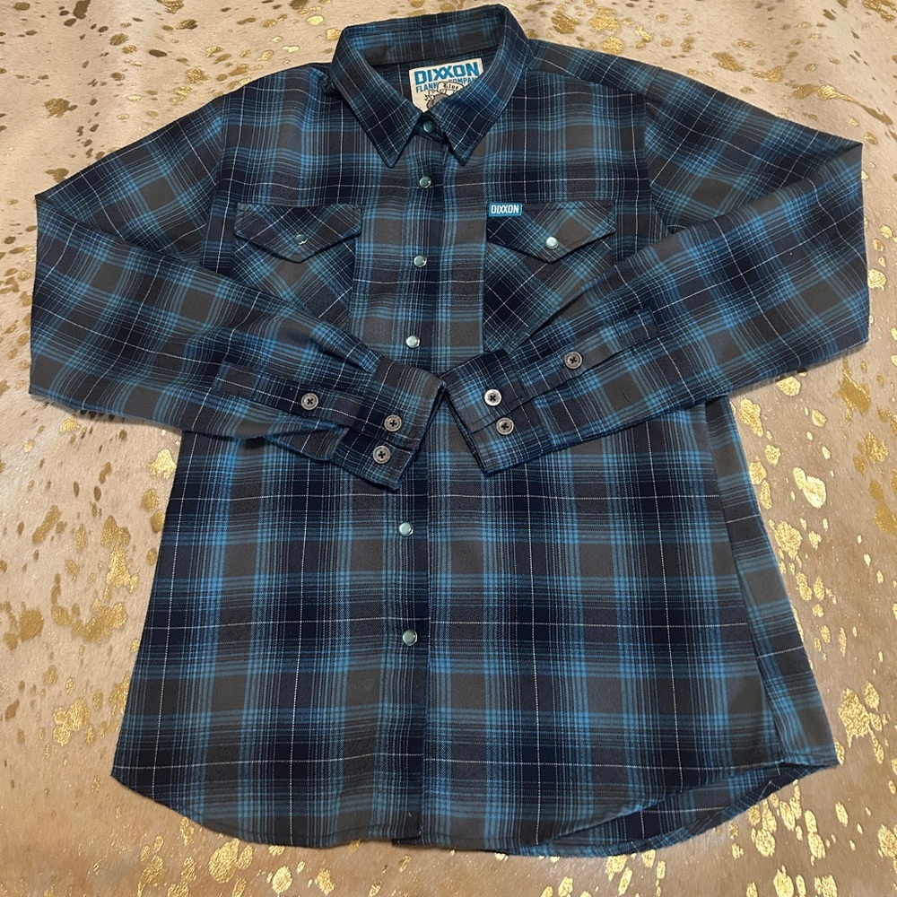 DIXXON The Maverick Blue Plaid Flannel
